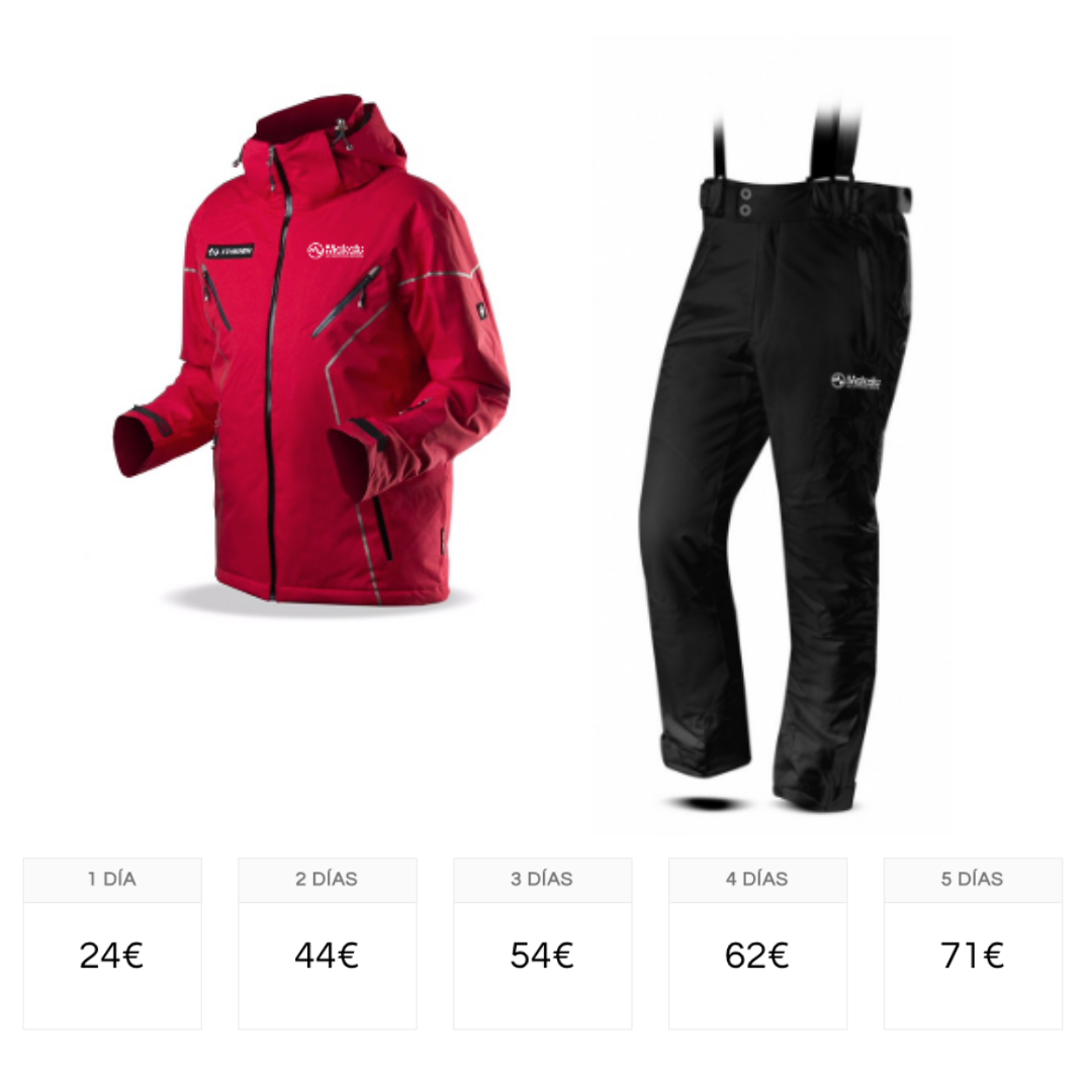 Conjunto completo (chaqueta y pantalón, adulto)